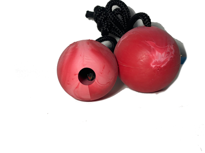Dogline Rubber Euro Rope Dog Ball