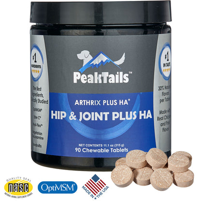 PeakTails Hip and Joint Plus HA (Hyaluronic Acid)