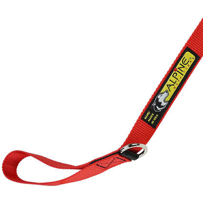 Alpine Outfitters 5' Walking Dog Leash w/Traffic Handle, Reflective Band & Accessory Ring
