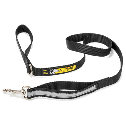 Alpine Outfitters 5' Walking Dog Leash w/Traffic Handle, Reflective Band & Accessory Ring