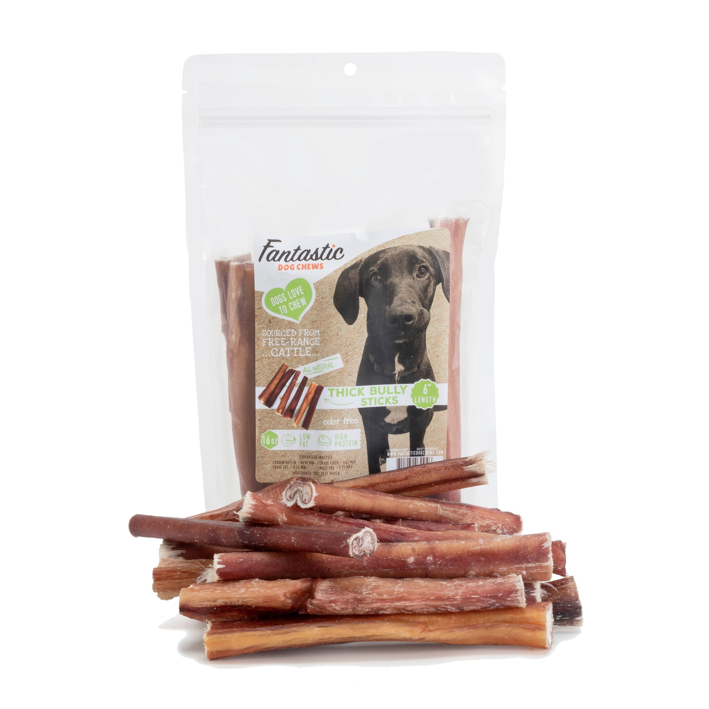 Fantastic Dog Chews 6 inch Bully Sticks