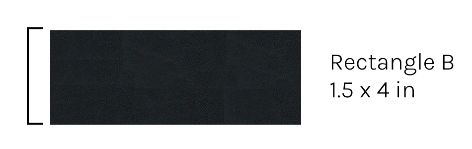 Dogline Removable Rectangle Patches