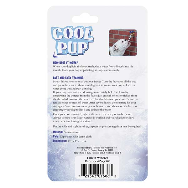 Cool Pup Faucet Dog Waterer